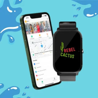 Rebel Cactus Splash! GPS Kinderhorloge Zwart