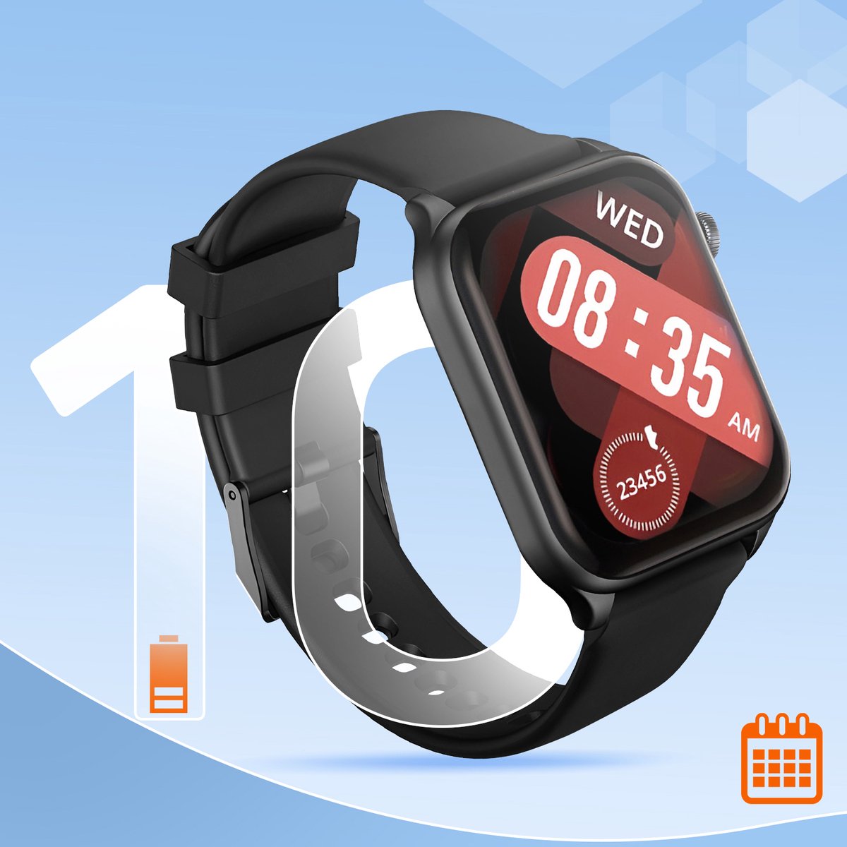 Riversong AMOLED 2.01'' Horloge Zwart