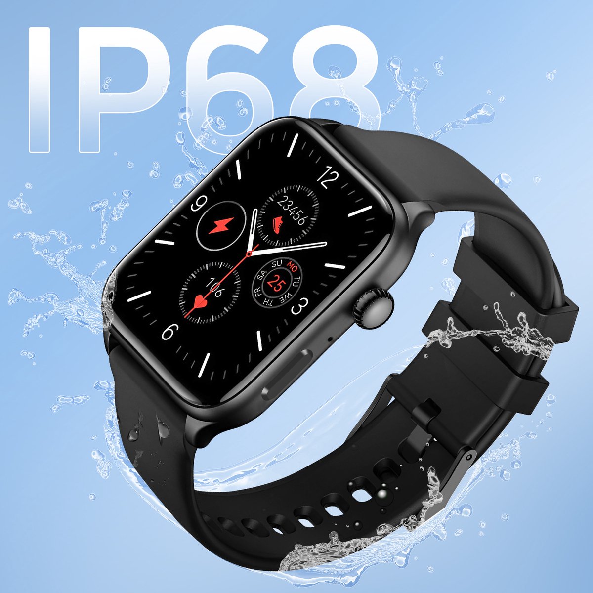 Riversong AMOLED 2.01'' Horloge Zwart