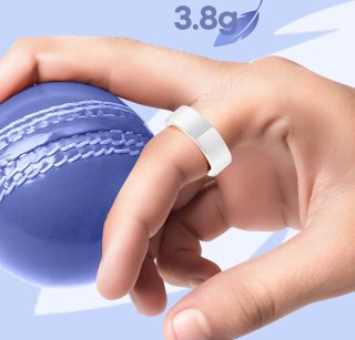 Riversong Gezondheids- en Activiteitstracker Ring Wit