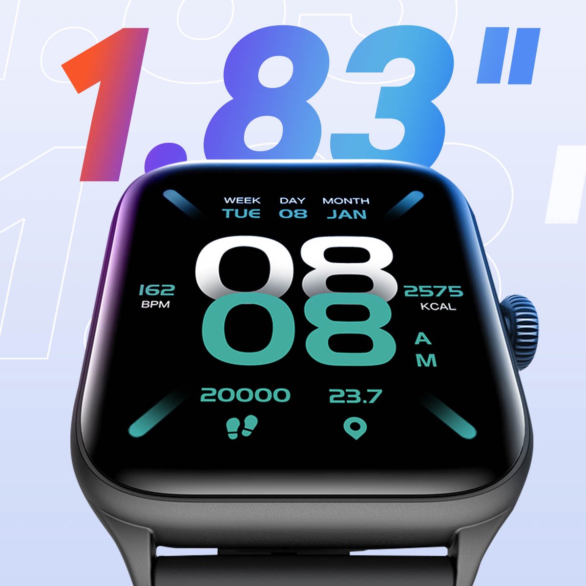 Riversong Motive 6 Pro Smartwatch Zwart