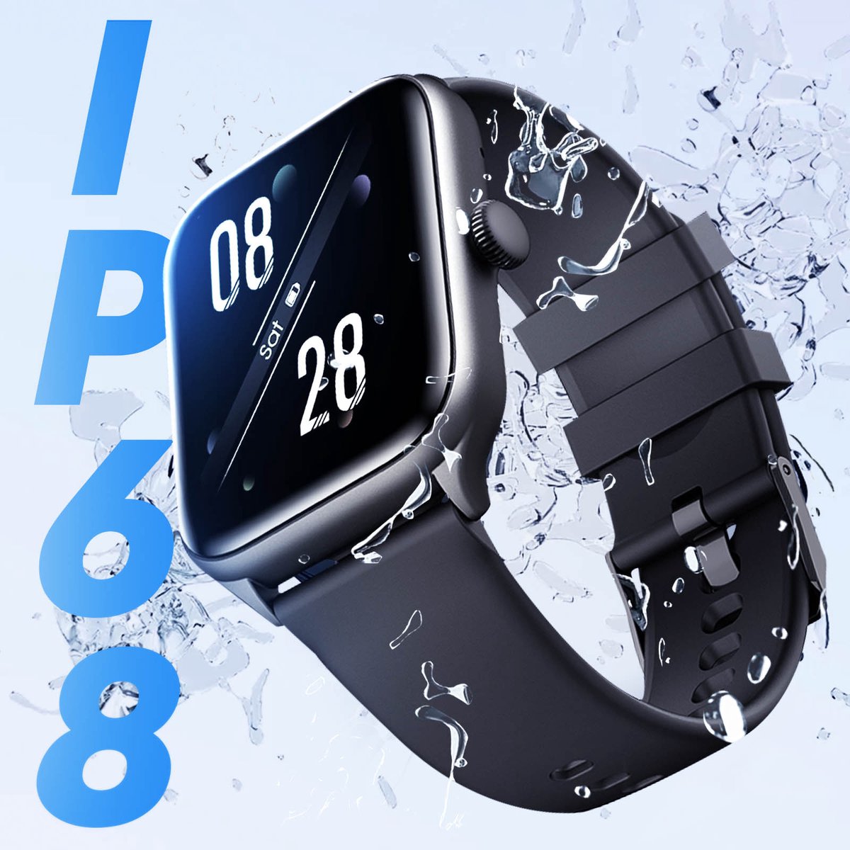 Riversong Motive 6 Pro Smartwatch Zwart