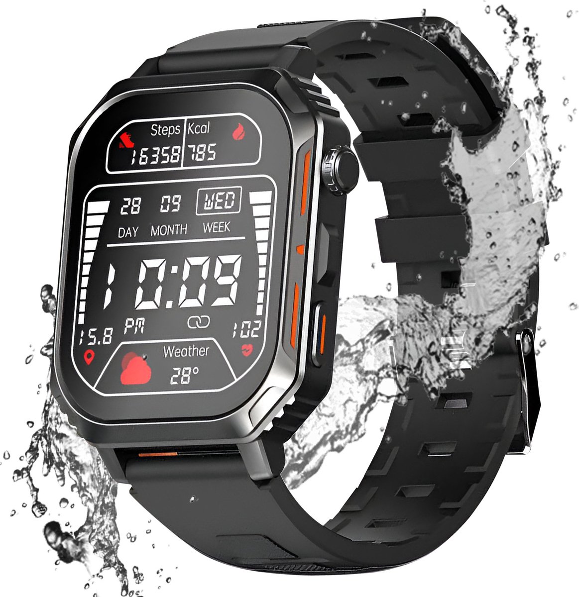 Riversong Motive 8S Sport Smartwatch Zwart