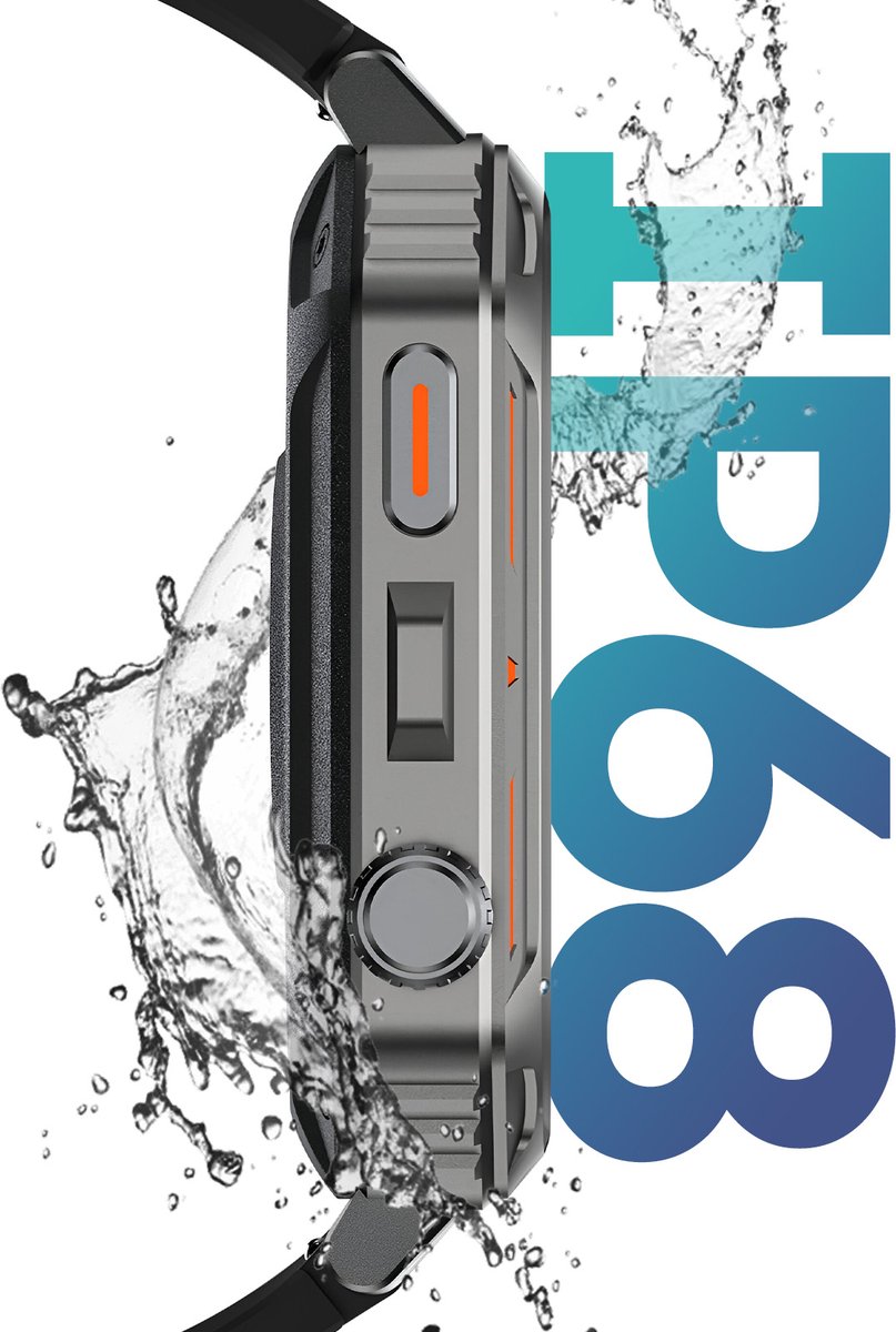 Riversong Motive 8S Sport Smartwatch Zwart