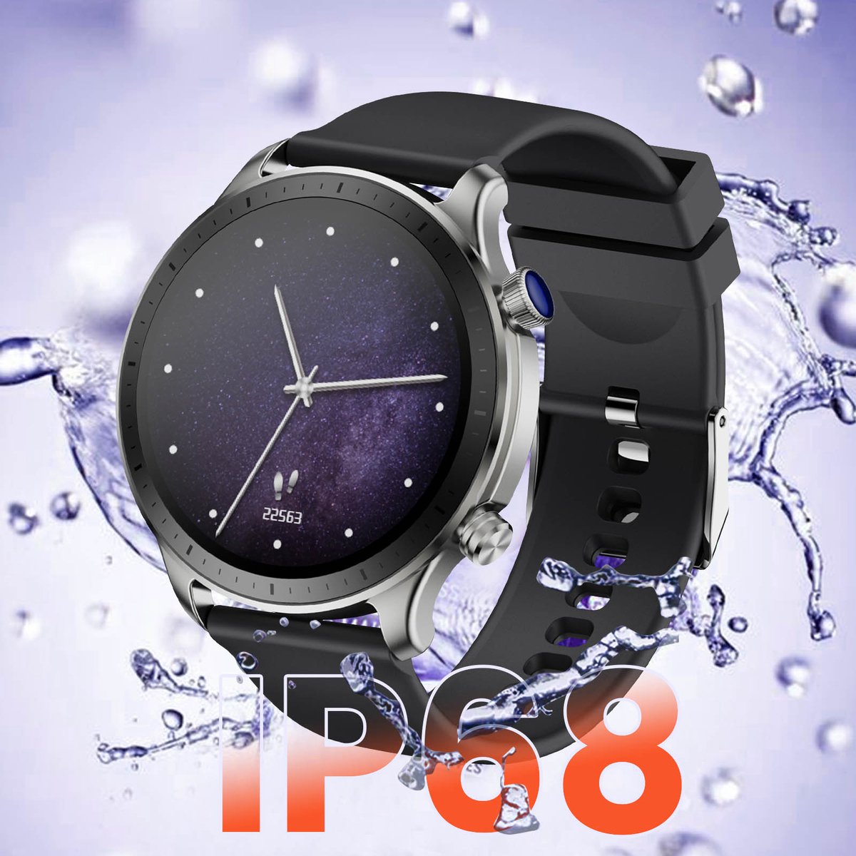 Riversong Motive 9 Pro Smartwatch Zwart