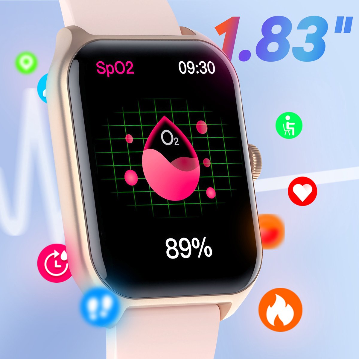 Riversong Smart Command Rose Goud Connected Watch