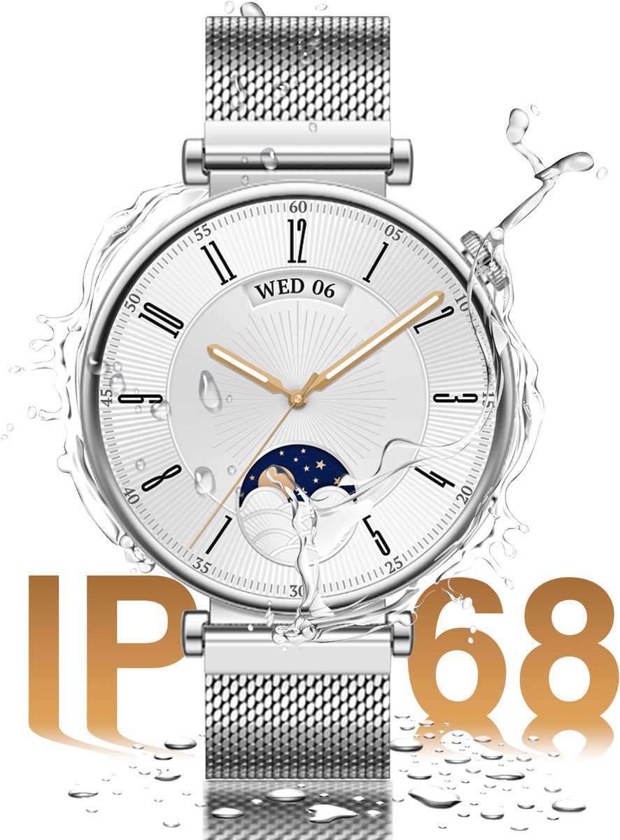 Riversong Zilveren Bluetooth Schakelhorloge IP68