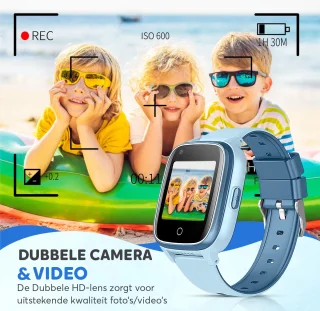 Rock&Rose 4G GPS Kinder Smartwatch Blauw