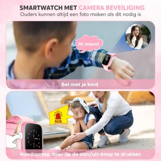 Rock&Rose 4G GPS Kinder Smartwatch Roze