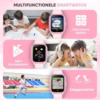 Rock&Rose 4G GPS Kinder Smartwatch Roze