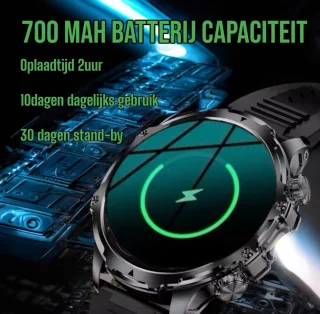 Royal Empire AK Smartwatch Heren 53mm Inclusief Silicone Bandje
