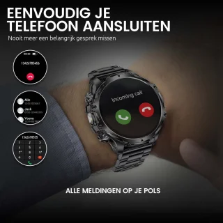 Royal Empire AK Smartwatch Heren 53mm Inclusief Silicone Bandje