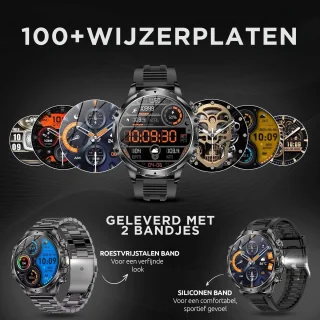 Royal Empire AK Smartwatch Heren 53mm Inclusief Silicone Bandje