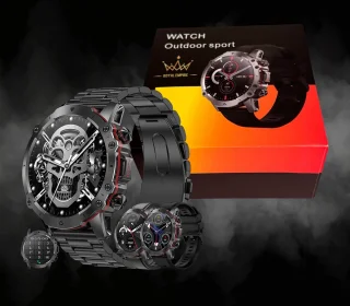 Royal Empire AK56 Smartwatch Heren 47MM Zwart