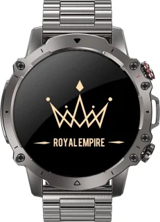 Royal Empire AK56 Smartwatch Heren Zilver 47MM