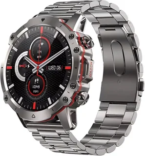Royal Empire AK56 Smartwatch Heren Zilver 47MM