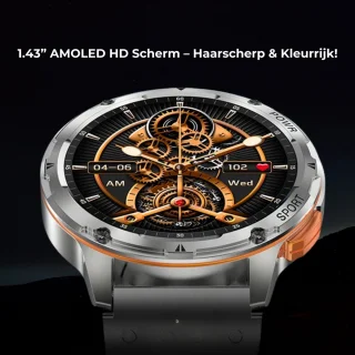 Royal Empire AK59 Smartwatch Heren 45mm Zwart