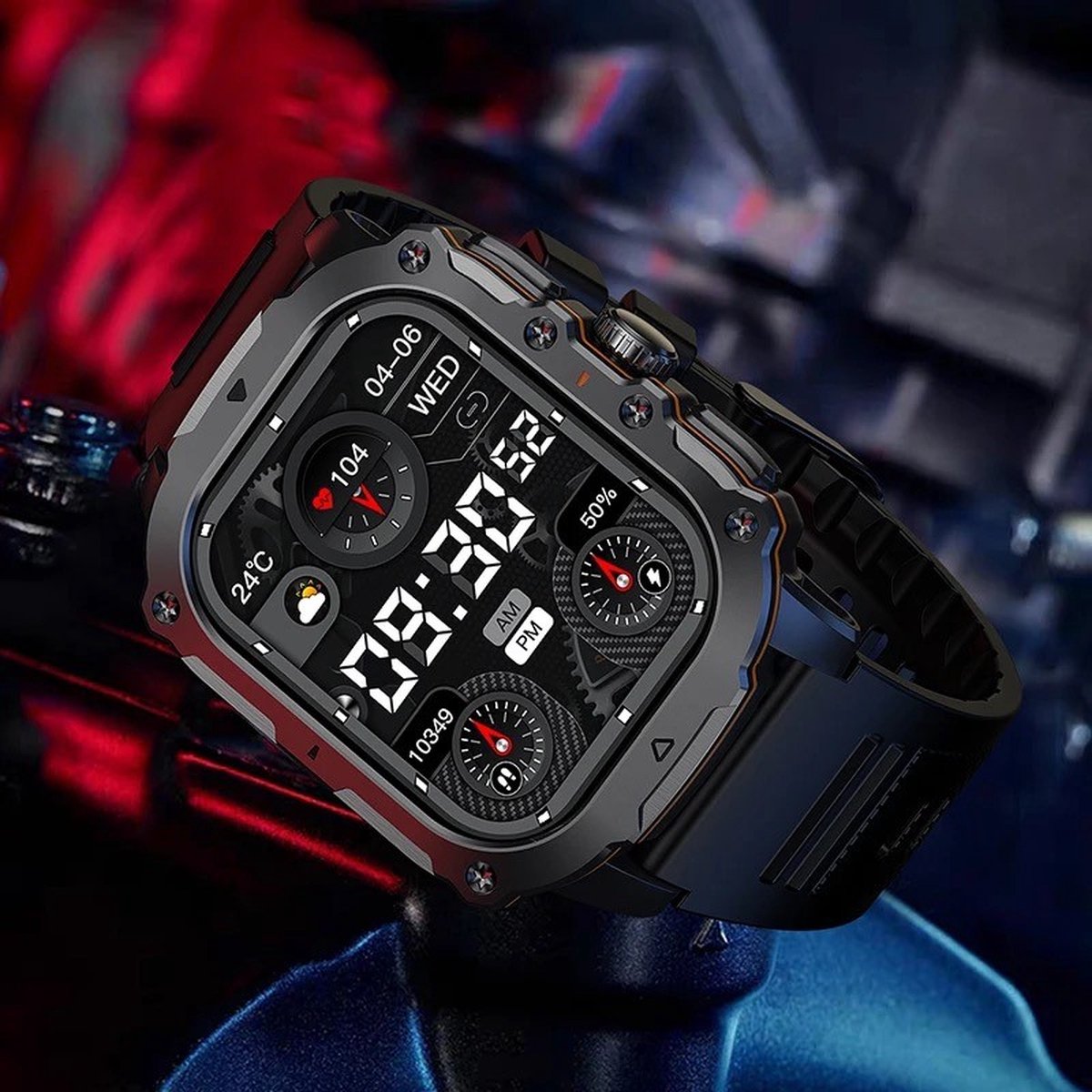 Royal Empire AK72 Smartwatch Zwart 45mm Heren