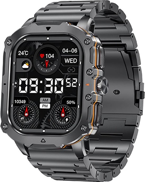 Royal Empire AK72 Smartwatch Zwart 45mm Heren