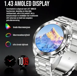 Royal Empire Amoled PRO Smartwatch 46MM Zilver