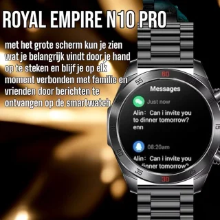 Royal Empire Amoled PRO Smartwatch 46MM Zilver