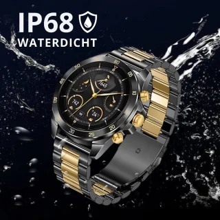 Royal Empire Amoled PRO Smartwatch 46MM Zwart/Goud Heren