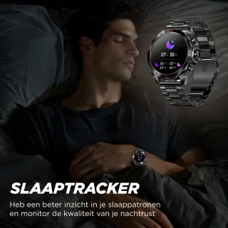 Royal Empire Amoled PRO Smartwatch Heren 46MM Zwart