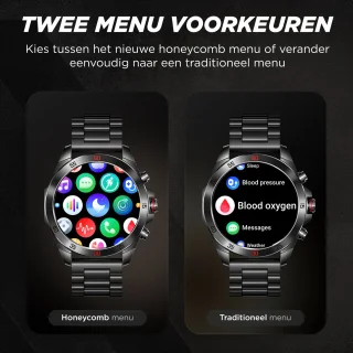 Royal Empire Amoled PRO Smartwatch Heren 46MM Zwart