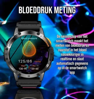 Royal Empire Amoled Smartwatch 48MM Zwart Heren