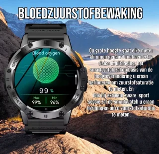 Royal Empire Amoled Smartwatch 48MM Zwart Heren