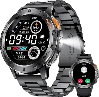 Royal Empire Amoled Smartwatch 48MM Zwart Heren