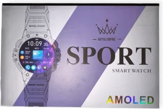 Royal Empire Amoled Smartwatch 48MM Zwart Heren