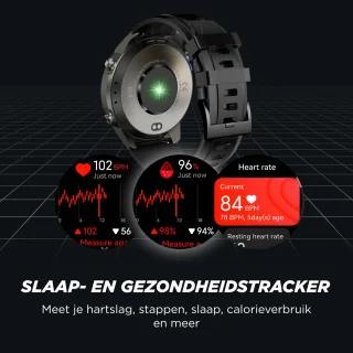 Royal Empire GPS Smartwatch Heren 53MM Zwart