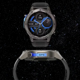 Royal Empire GPS Smartwatch Heren 53MM Zwart