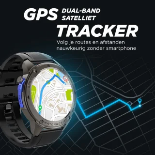 Royal Empire GPS Smartwatch Heren 53MM Zwart