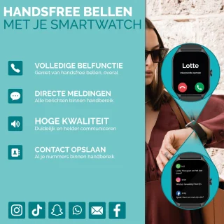 Royal Supplies C50 Smartwatch Zwart Staal