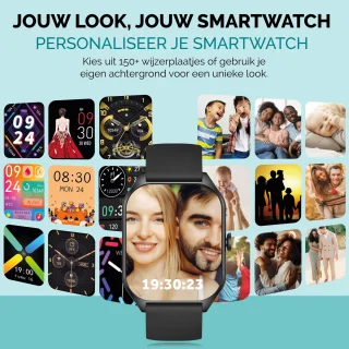 Royal Supplies C50 Smartwatch Zwart Staal