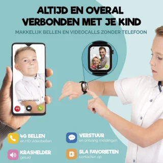 Royal Supplies Pixiepulse - Kinder Smartwatch Zwart