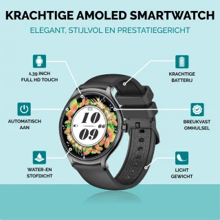 Royal Supplies S8 Smartwatch - Zilver/Zwart