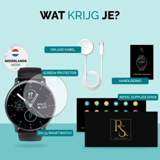 Royal Supplies SQ-33 Smartwatch - Geel/Groen