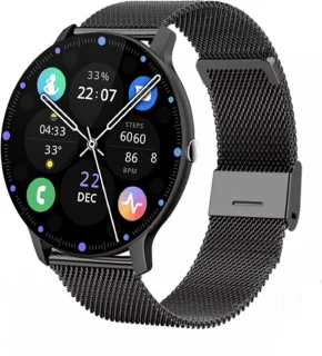Royal Supplies SQ-33 Smartwatch Zwart Staal
