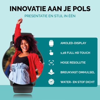 Wat vinden we goed aan de Royal Supplies SQ-33 Smartwatch Zwart Staal