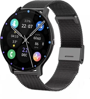 Royal Supplies SQ-33 Smartwatch Zwart Staal