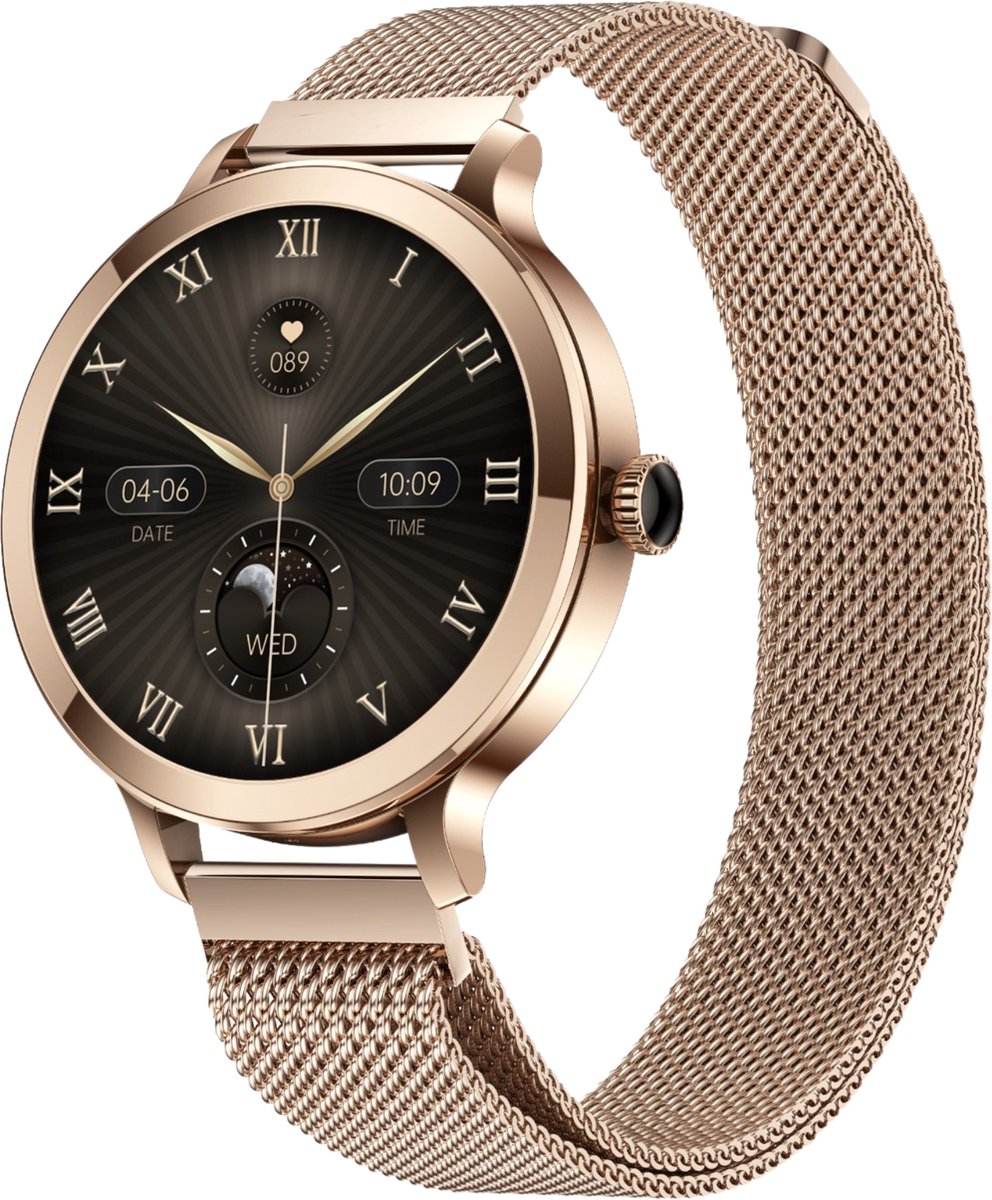 SAMMIT Smartwatch Dames 36mm Goud Roze Bandje