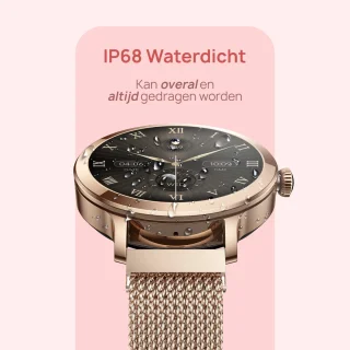 SAMMIT Smartwatch Dames 36mm Goud Roze Bandje