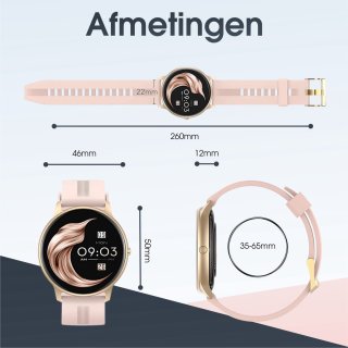 SAMMIT Smartwatch Dames Goud