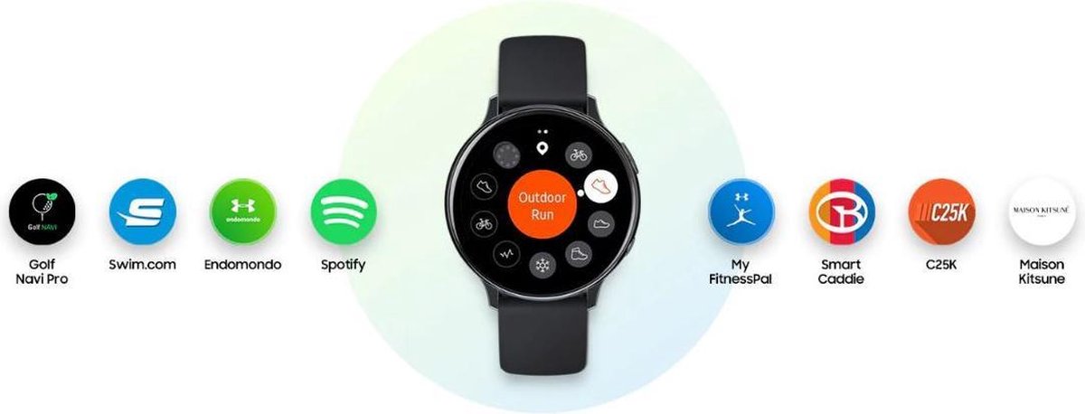 Samsung Galaxy Watch Active 2 44mm BT Aluminium Zwart