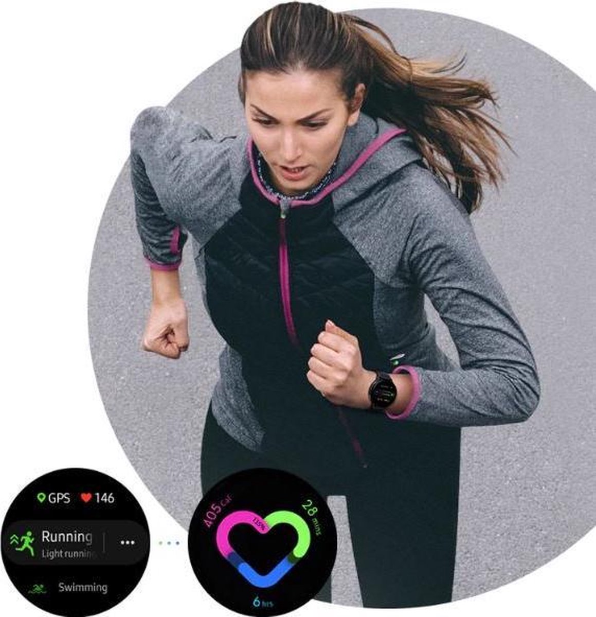 Samsung Galaxy Watch Active 2 44mm BT Aluminium Zwart