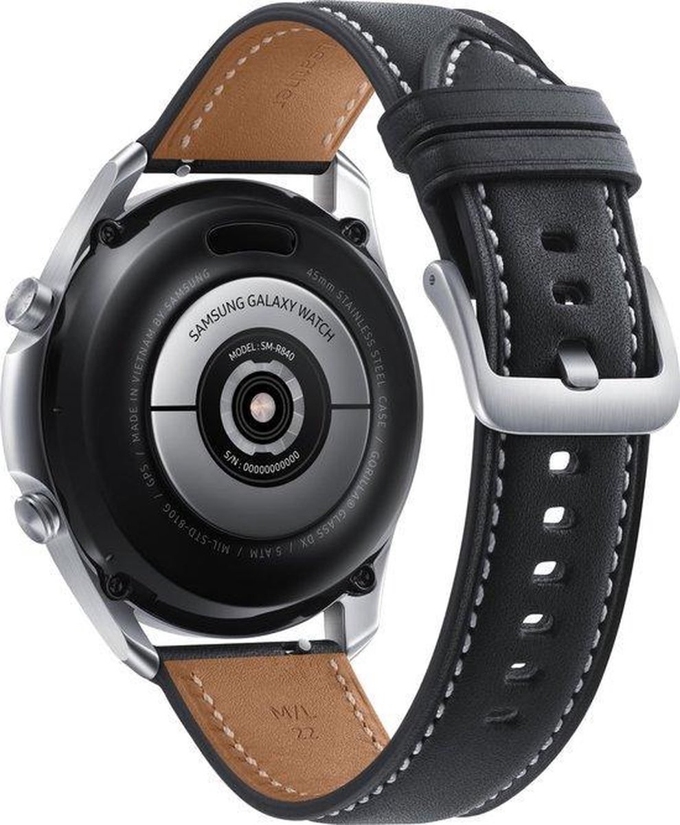 Samsung Galaxy Watch3 45mm Stainless Steel Zilver