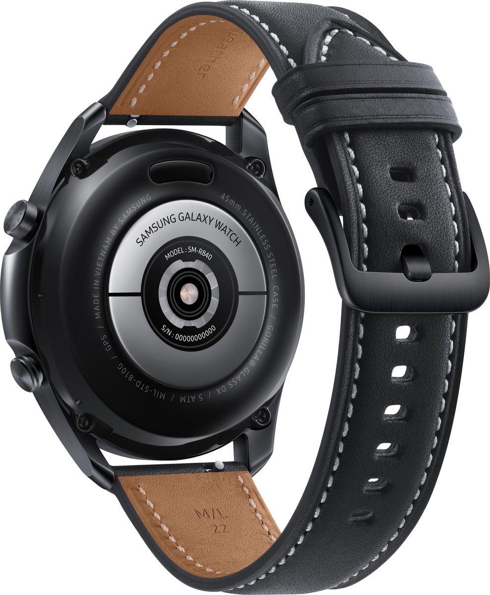 Samsung Galaxy Watch3 45mm Stainless Steel Zwart